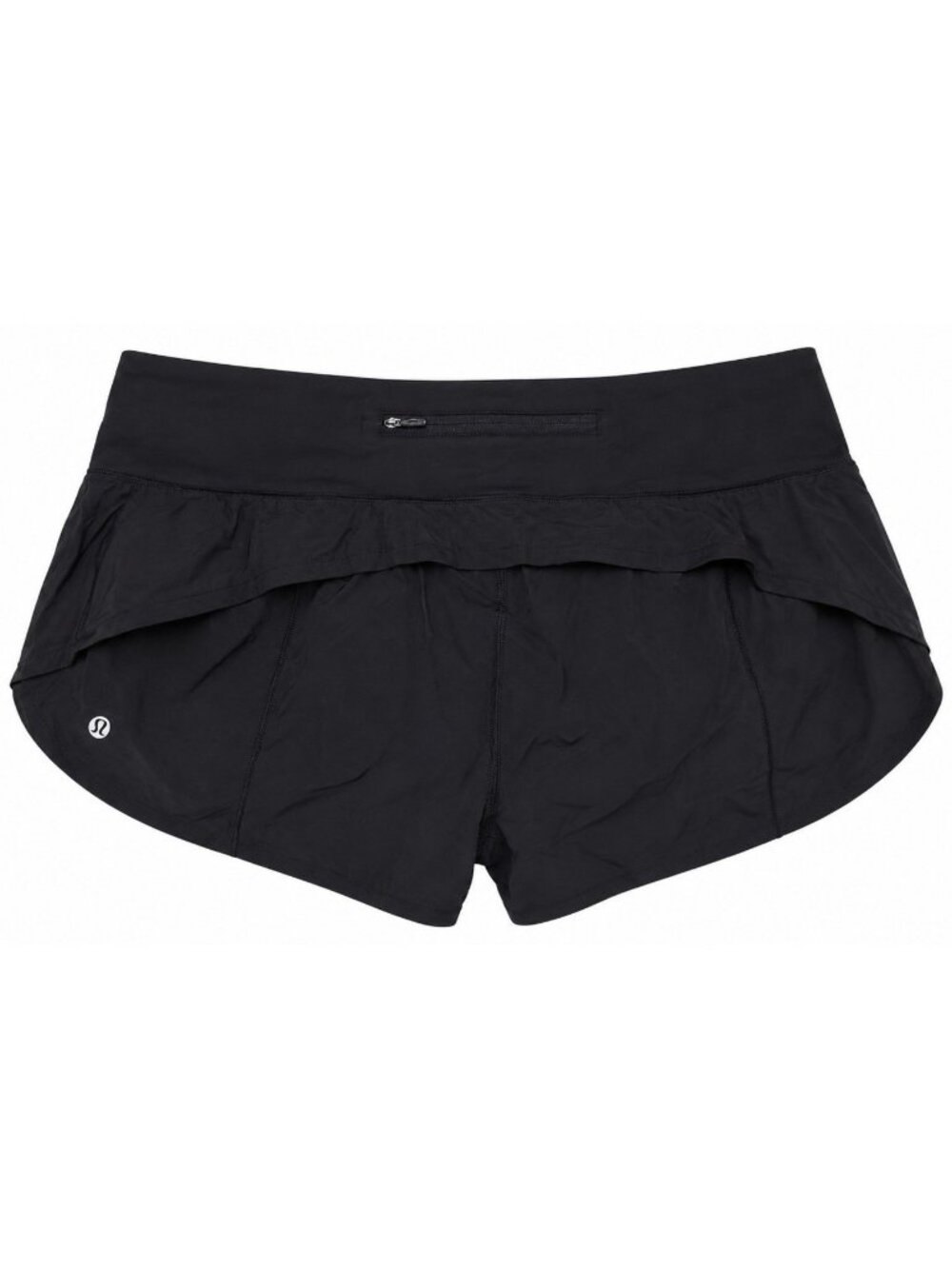 Lululemon Speed Up Low Rise Lined 2.5" Shorts Women Black Size 14 - Picture 2 of 8